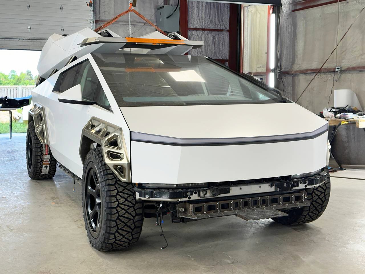 Xolaris in workshop — bodywork components